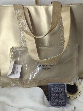 Jimmy Choo Playing Card A💎 with Free Jimmy Choo Tote and Pouch Set